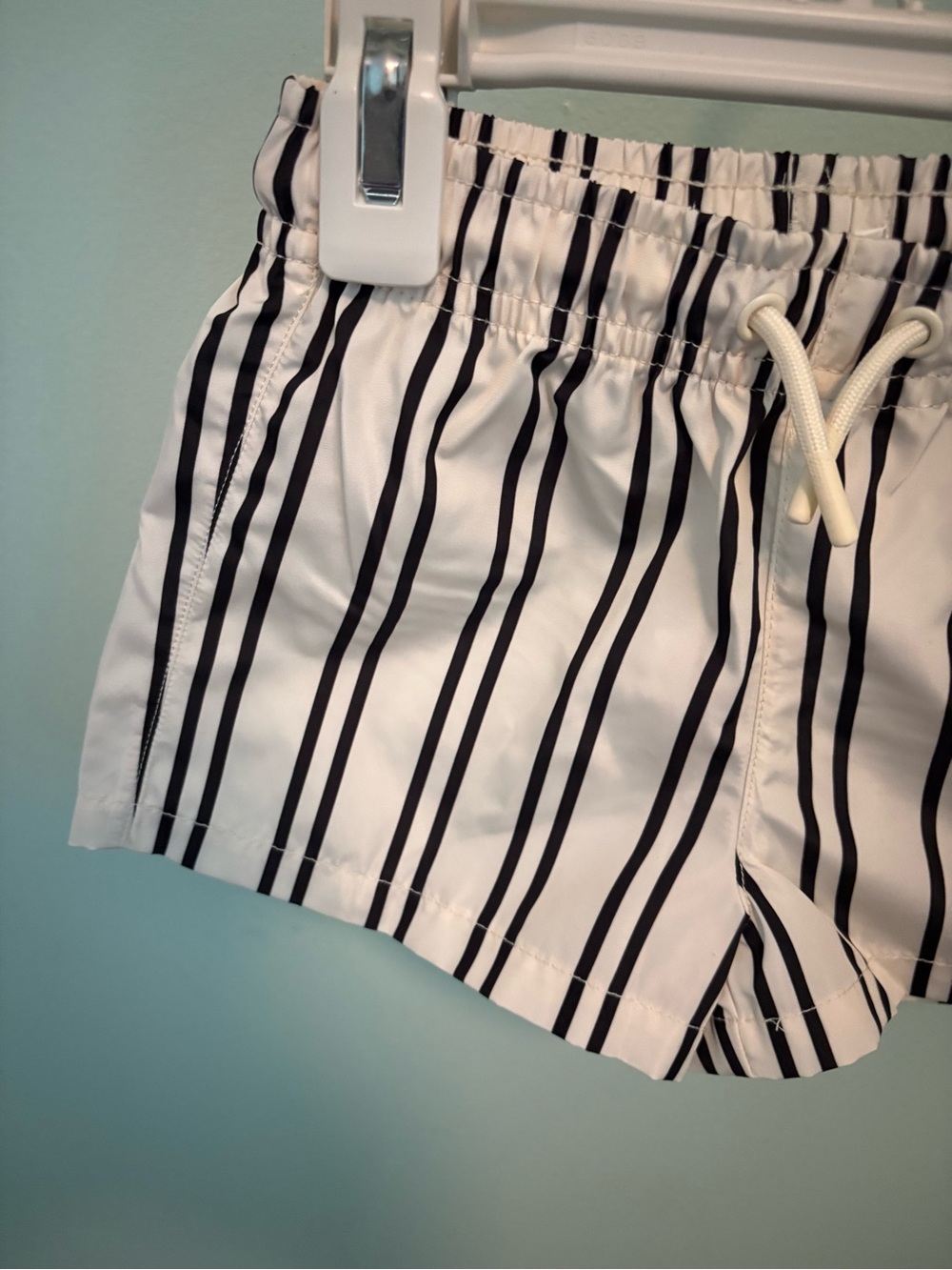 ZARA STRIPED SWIM SHORTS - Picture 7 of 10